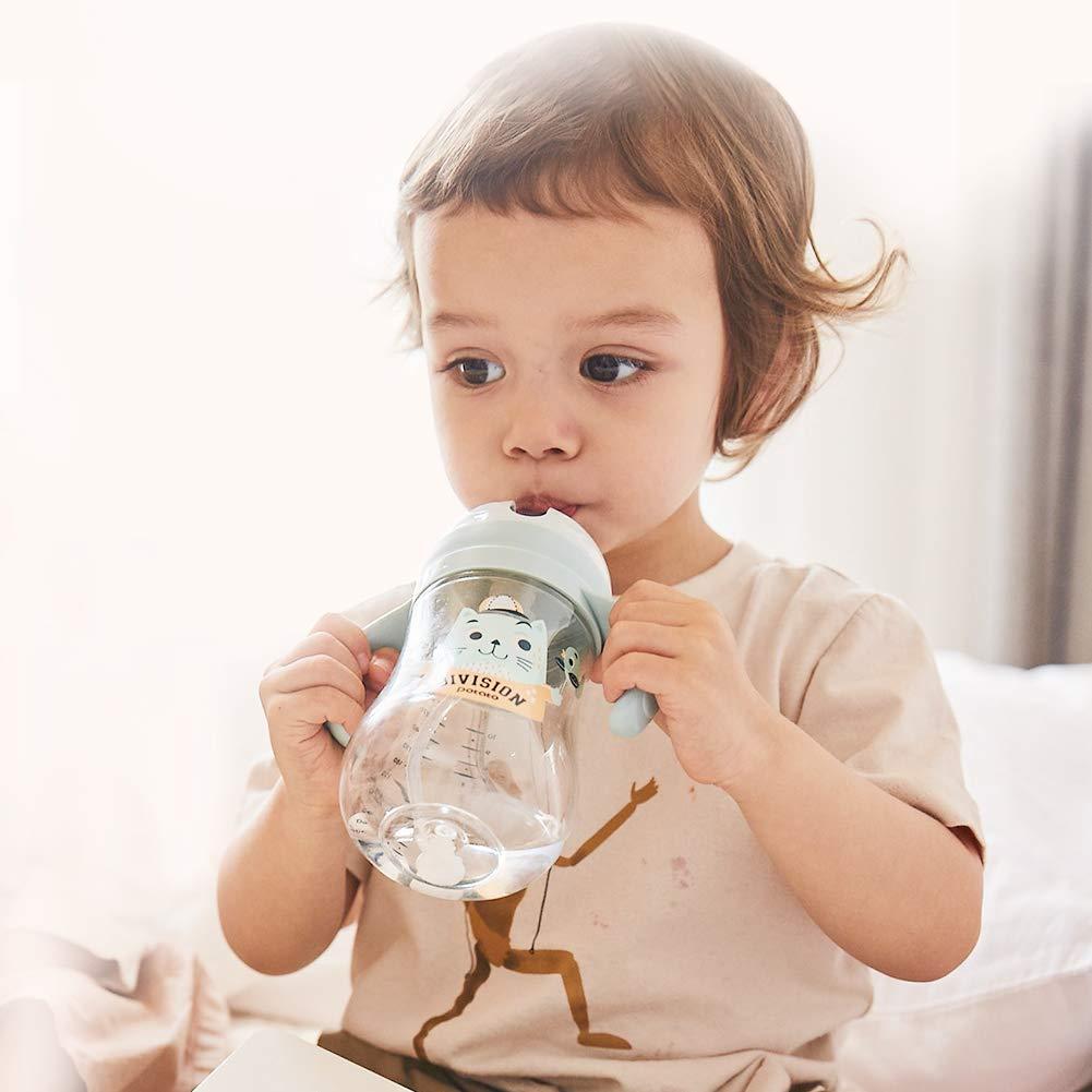 Sippy Cup with Silicone Straw Is Anti-Spill (300ml)-Pack of 1,For