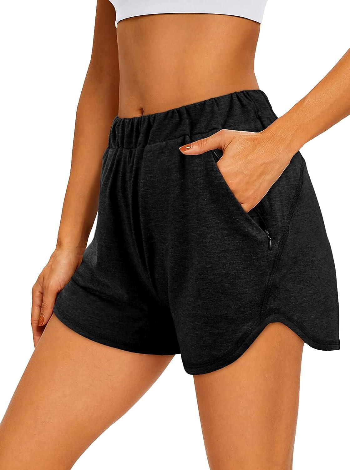 Dolphin Shorts for Women Elastic Waist Yoga Shorts Dance Slim Hot Pants  Summer Running Athletic Shorts at  Women's Clothing store