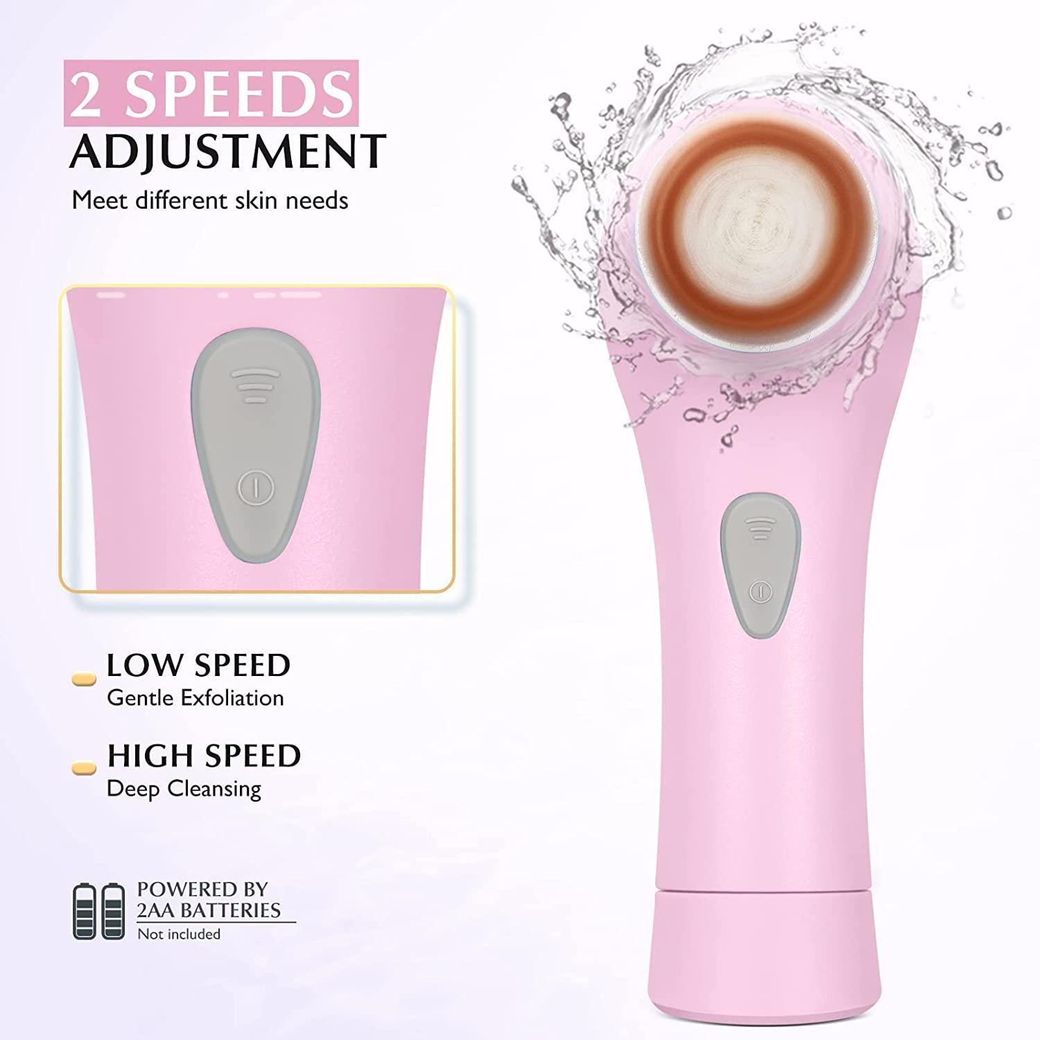 Facial Cleansing Brush Waterproof Face Spin Cleaning Brush with 5 Brush  Heads Deep Cleansing, 1 unit - Pay Less Super Markets