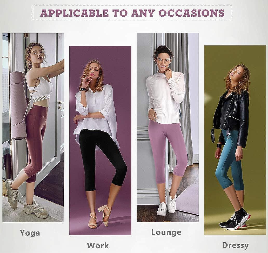 IUGA High Waisted Yoga Pants for Women with Pockets Capri Leggings for Women  Workout Leggings for Women Yoga Capris