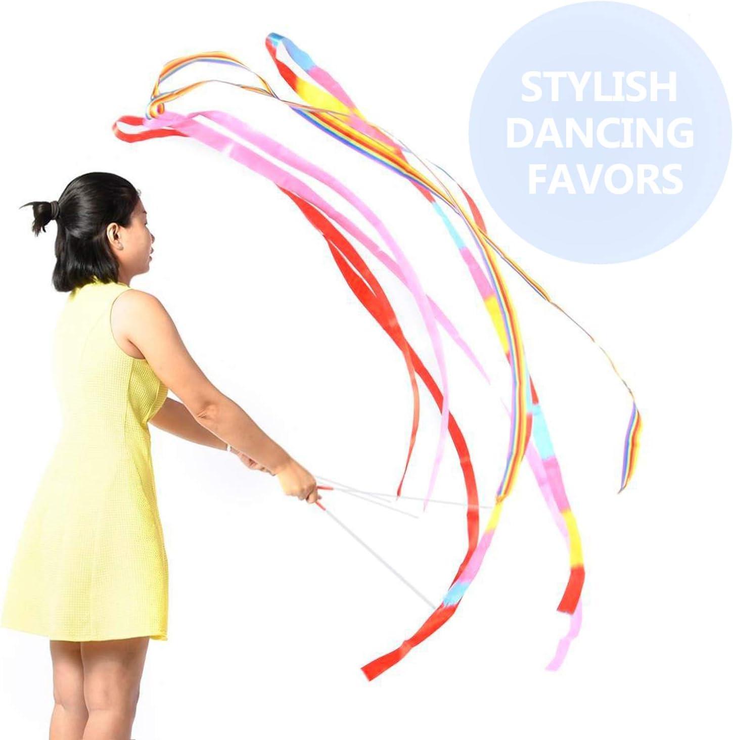 dance Ribbon, Dance Ribbons for Kids, Rhythmic Dance Ribbons, Equipment  Bulk Ribbon Streamers, for Dancing dance Party Favors 2pcs