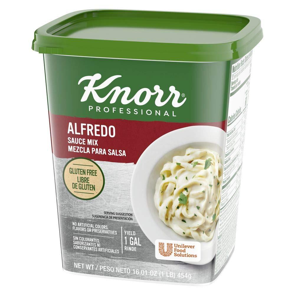 Knorr Professional Alfredo Sauce Mix Made With Real Parmesan Cheese, Gluten  Free, No Artificial Colors, Flavors, or Preservatives, 1 lb, Pack of 4