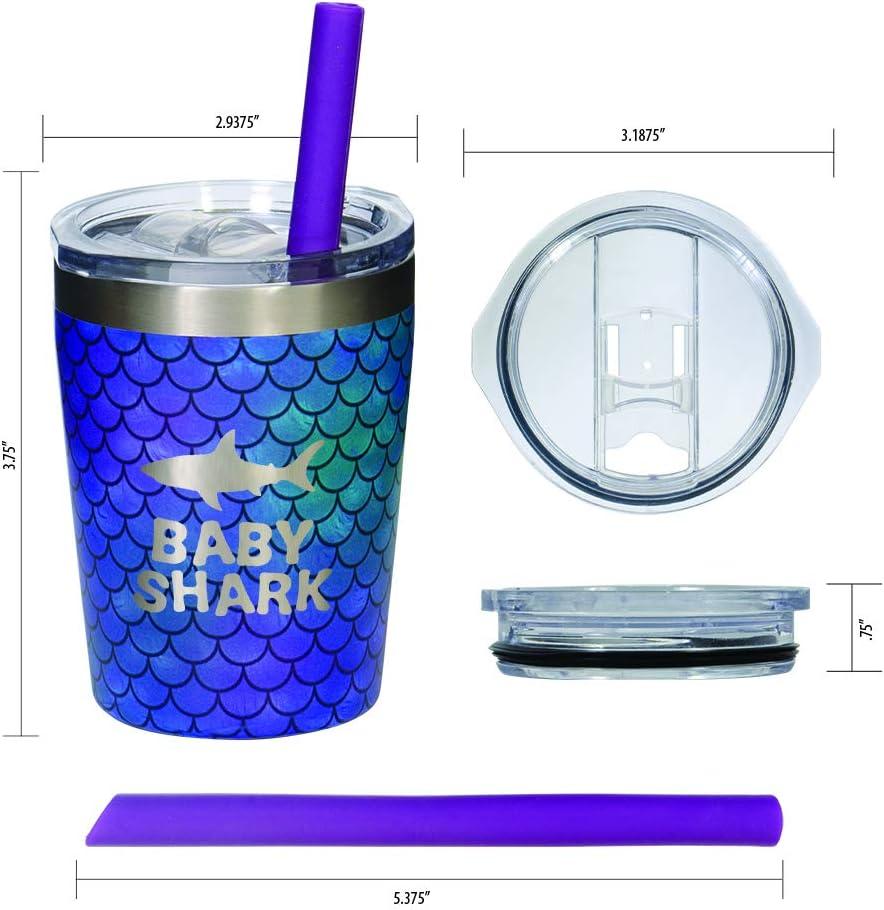 Baby Shark Baby Toddler Kid Stainless Steel Liquid Tumbler Cup - 12oz - NEW
