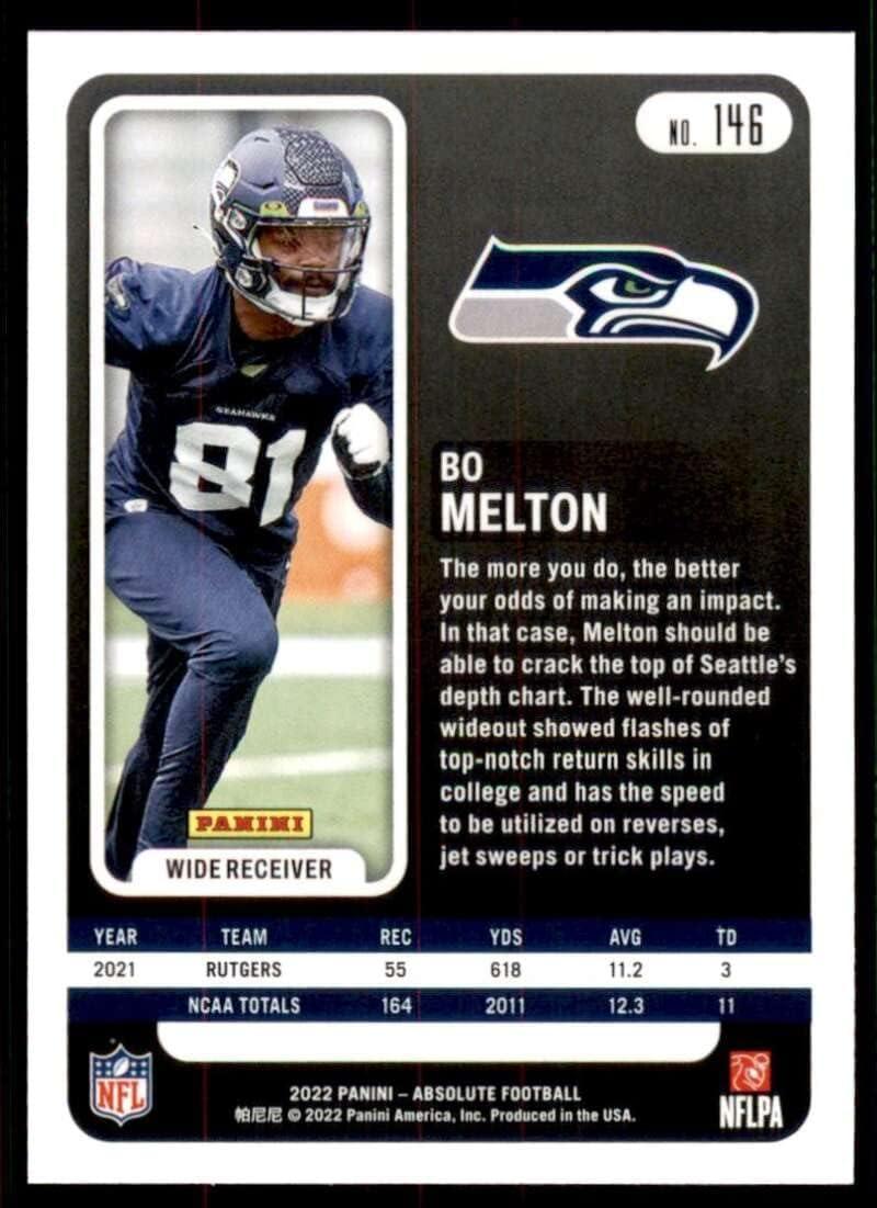 2022 Panini Absolute #146 Bo Melton RC - Rookie Card Seattle