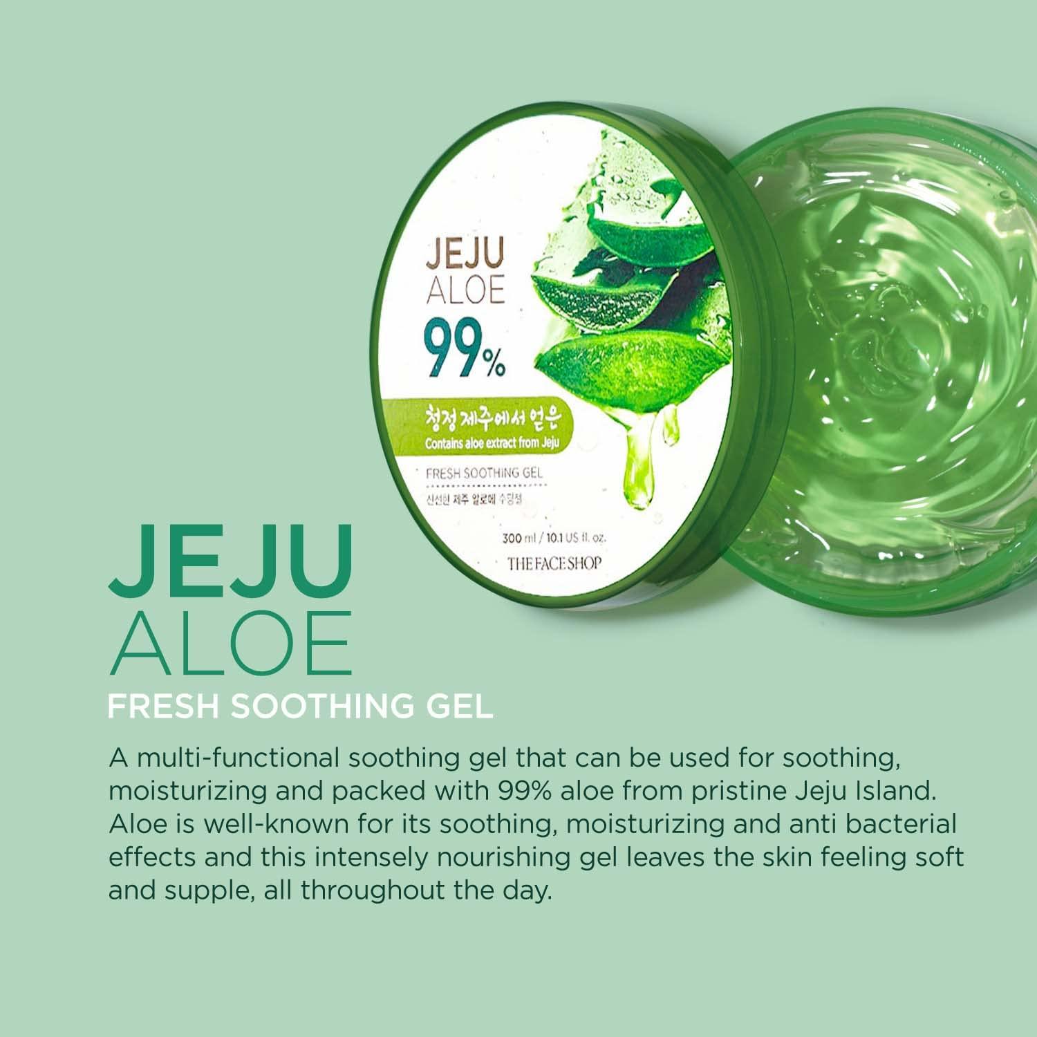 Buy The Face Shop Jeju Aloe Fresh Soothing Gel 101 Fl Oz Hydrating And Soothing Skincare 7543