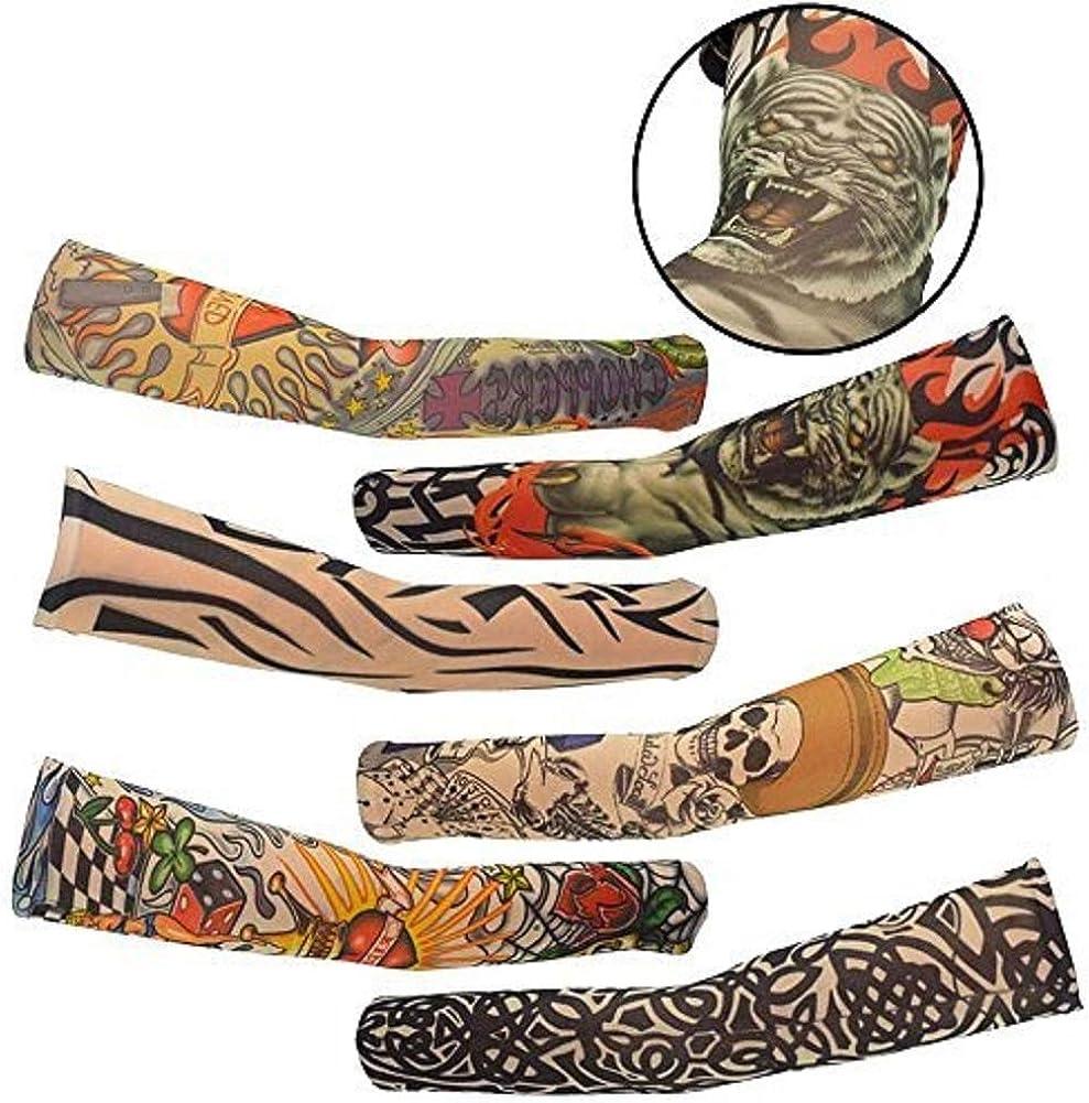 Crystal Zone Sun Protect Cycling Tattoo/Printed Arm Sleeve Nylon Tattoo  Sleeves Customize Elastic Outdoor Sports