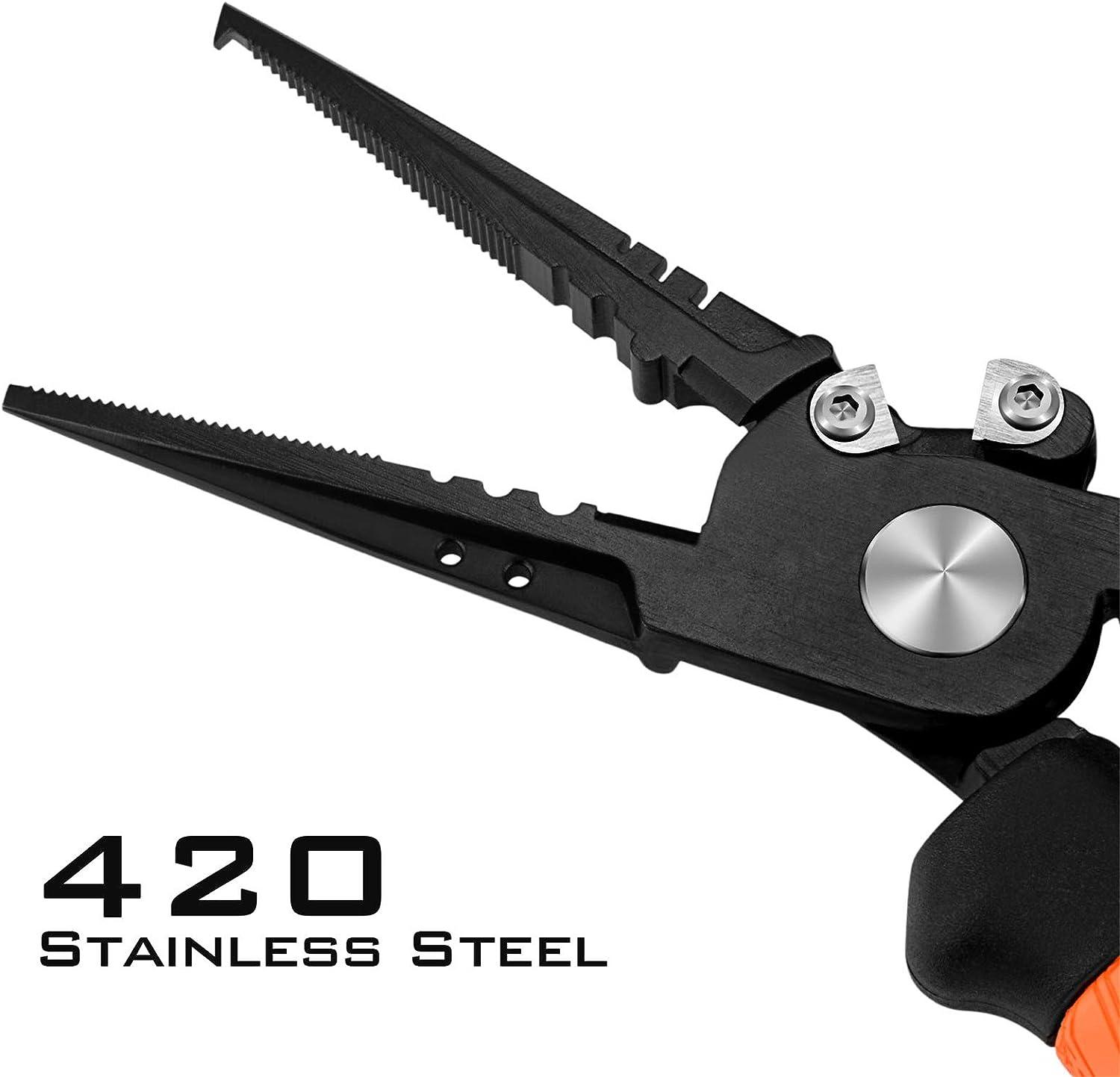 KastKing Speed Demon Pro Fishing Pliers, 420 Stainless Steel