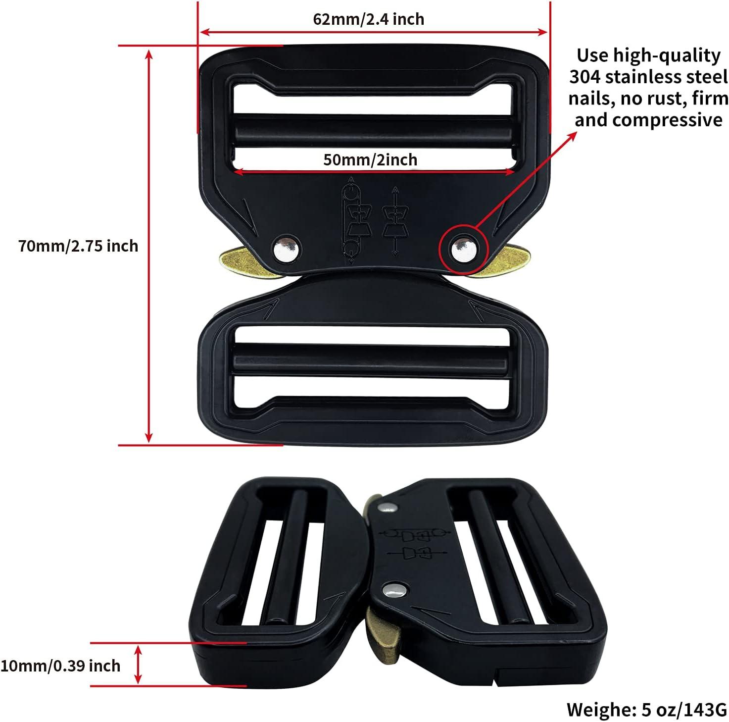 TXZWJZ Paracord Bracelet Buckles 2 Pack Metal Side Quick Release Tactical  Belt Buckle DIY Necklace Bag Accessories