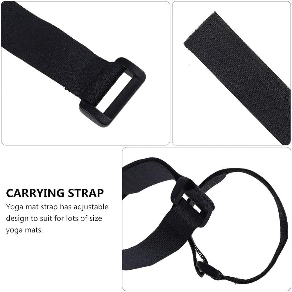 SEWACC 12pcs Yoga Mat Strap Slap Band Hook and Loop Ties Keeps Your Mat  Tightly Rolled and Secure 25 * 400mm Black - Yahoo Shopping
