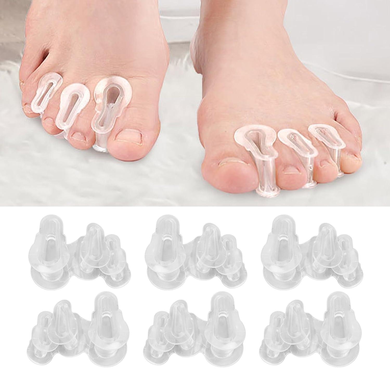 Silicone Hammertoe Corrector 3 Pairs Medical Grade Soft Hammer Toe Crest Pad  with 2 Separator Loops Maintain Straight Toes One Size Fits Most Support  Foot Odor Resistant