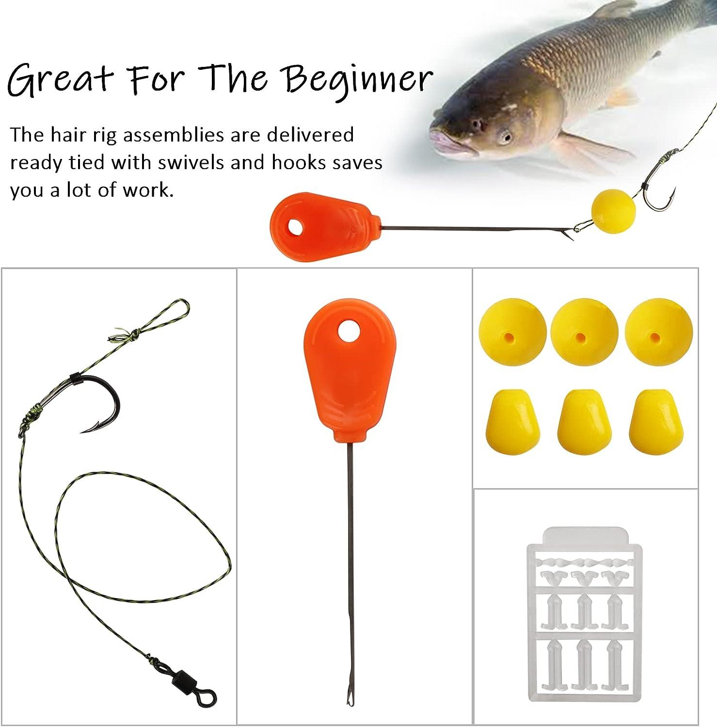 Dovesun Carp Fishing Hair Rigs Carp Rig Kit Fishing Bait Rigs Carp Fishing  Bait Fishing Accessories 41pcs/151pcs hook #6