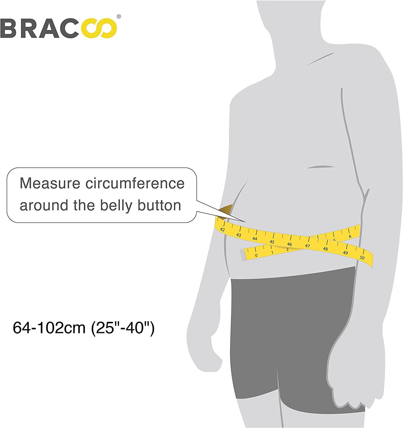 Bracoo Waist Trimmer Wrap, Sweat Sauna Slim Belly Belt for Men and Women -  Abdominal Waist Trainer, Weight Less, Increased Core Stability, Metabolic  Rate, SE20