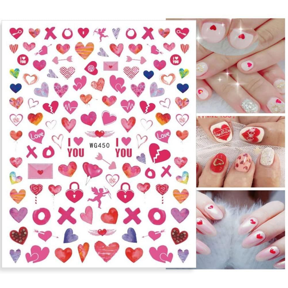 6 Sheets Blood LV Nail Stickers