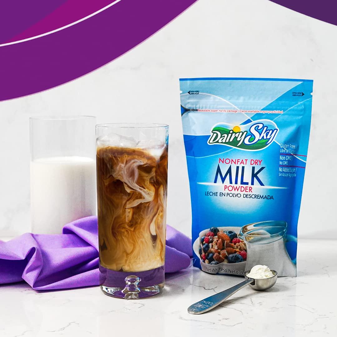  DairySky Lactose Free Milk Powder 16oz - Skim Powdered Milk,  Non GMO Fat Free for Baking & Coffee, Kosher with Protein & Calcium, Great  Substitute for Liquid Milk
