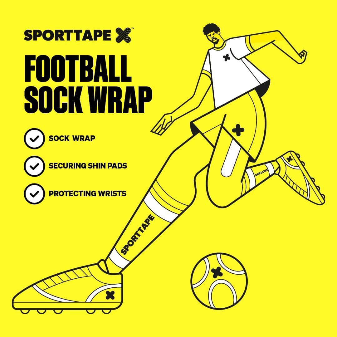 SPORTTAPE Self Adhesive Football Sock Wrap
