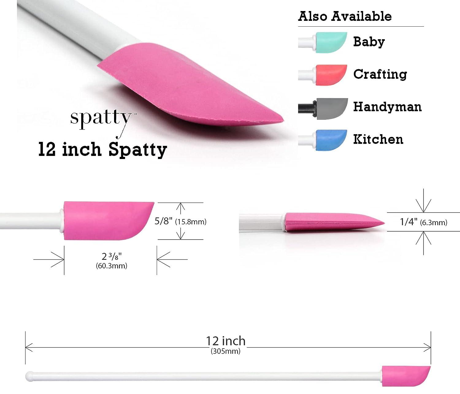 Spatty Daddy Beauty Makeup Spatula (12 Inch Pink) Shark Tank Mom Made  Scrapes Last Drop of Lotion Conditioner Sunscreen Nice Gifts for Women Teen  Grandma Mom Stocking Stuffers Under 10 Dollars 12