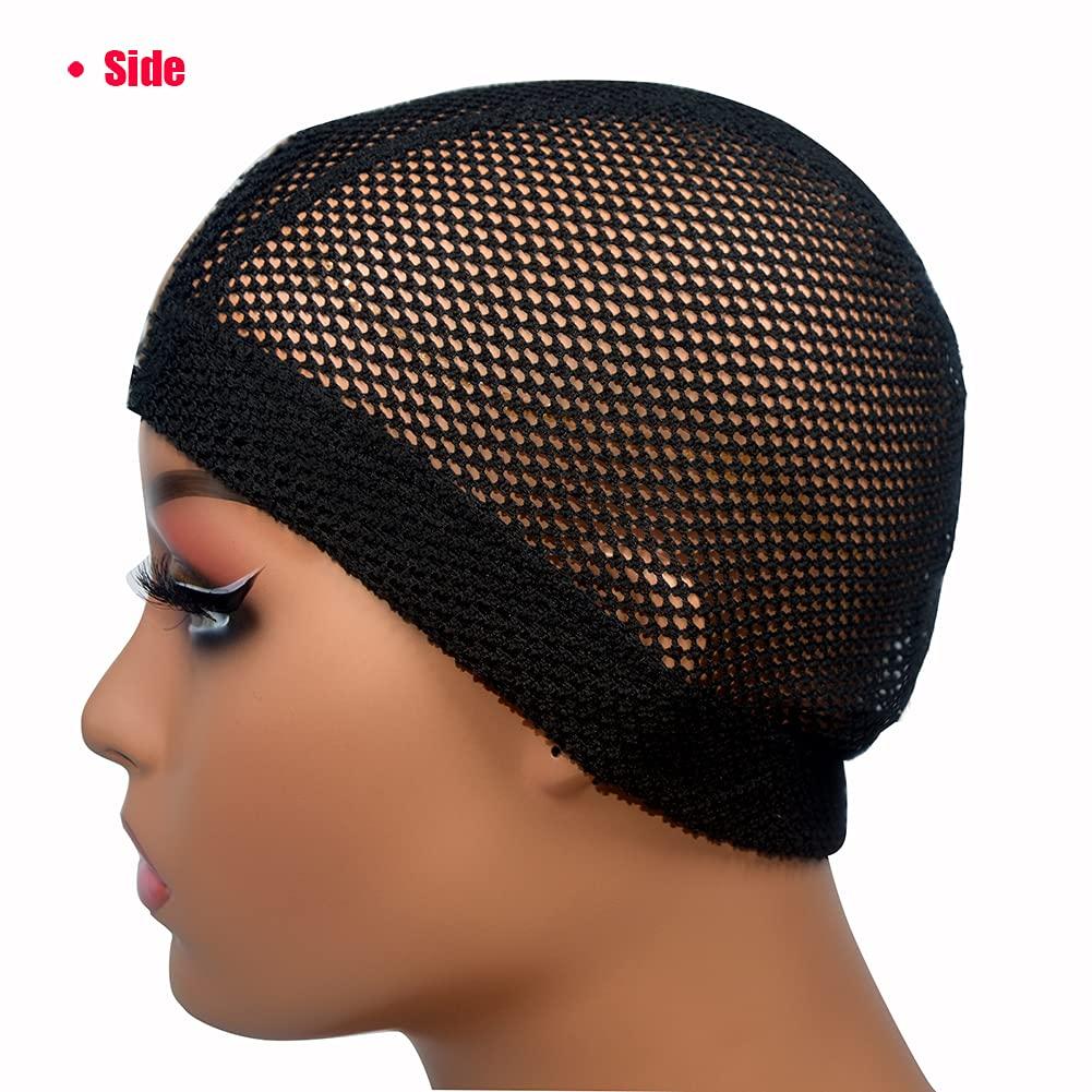 Mesh Weave Cap Breathable Stretch Spandex Dome Wig Caps for Making Wigs  Beige mesh cap M