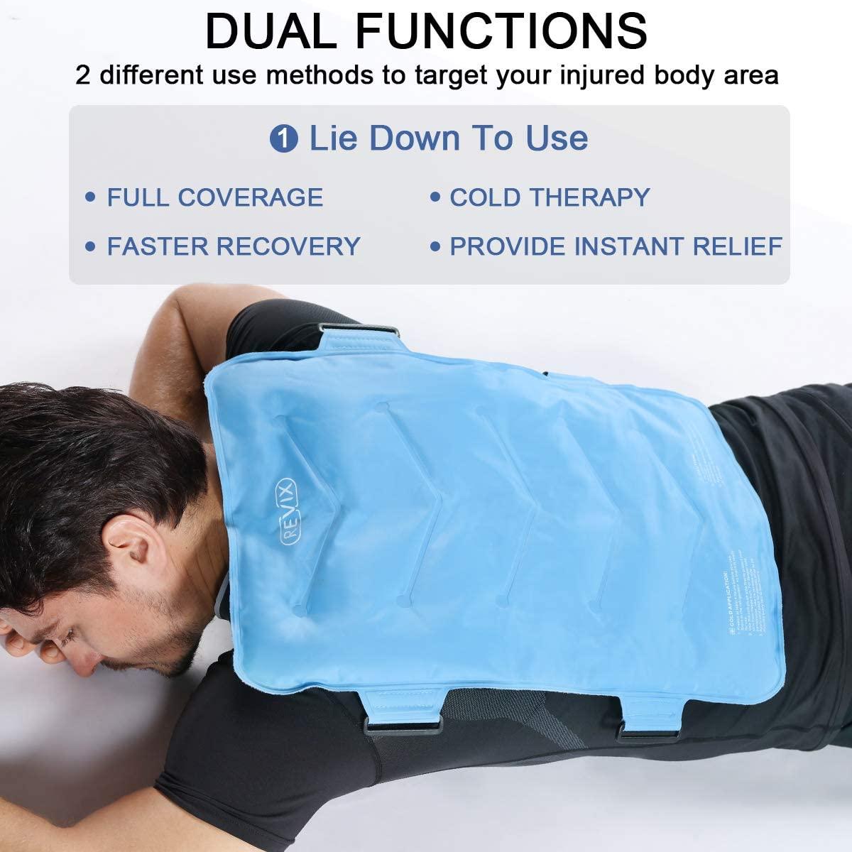 REVIX Large Ice Pack for Shoulder and Back Injuries Reusable Gel