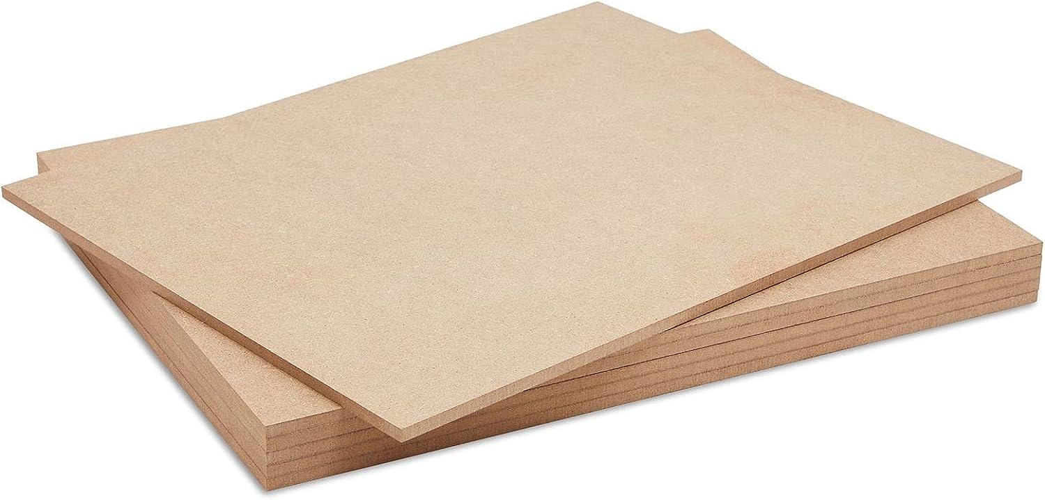 20 Pack 12x12 MDF Boards, 1/4 Thick Chipboard Sheets for DIY Arts and  Crafts, Painting, Engraving