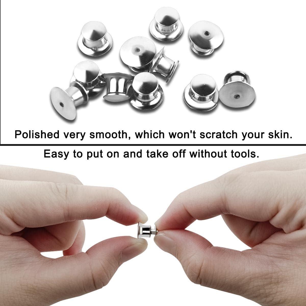 30 Pcs Pin Badge Backs Locking Pin Backs Keepers Lapel Pin Backs  Multi-function Pin Keepers - AliExpress
