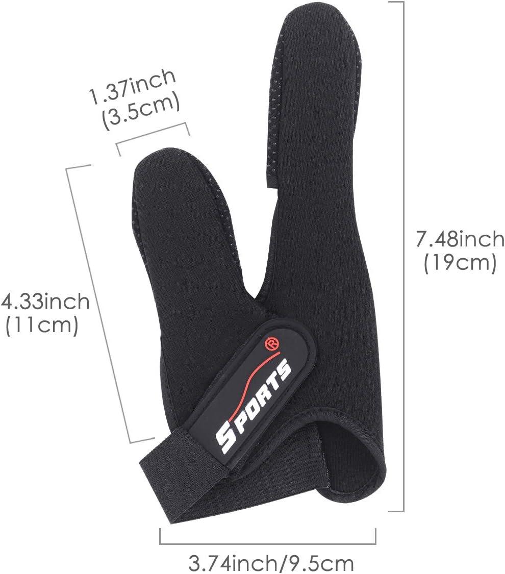 Uniwit Professional Thumb + Index Finger Neoprene Glove for Fishing Black