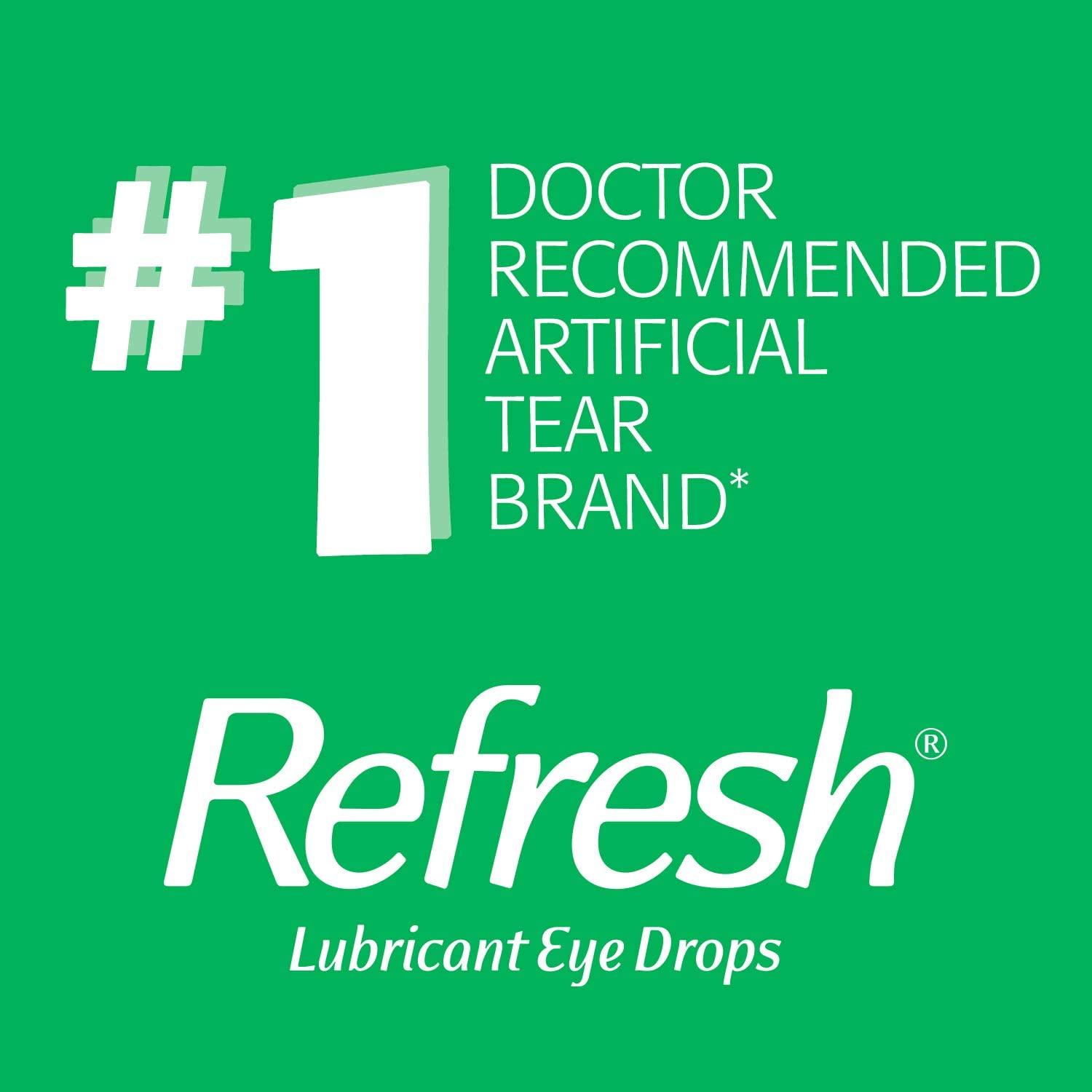 Refresh Plus Lubricant Eye Drops, Preservative-Free, 0.01 Fl Oz Single-Use  Containers, 50 Count, Packaging May Vary