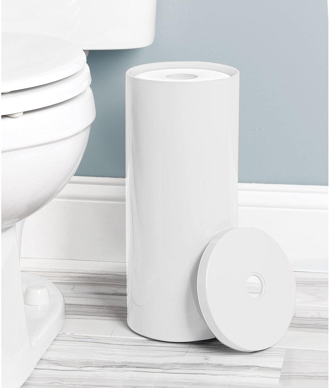 Free Standing Toilet Paper Holder Stand Paper Dispenser Bathroom Paper  Organizer