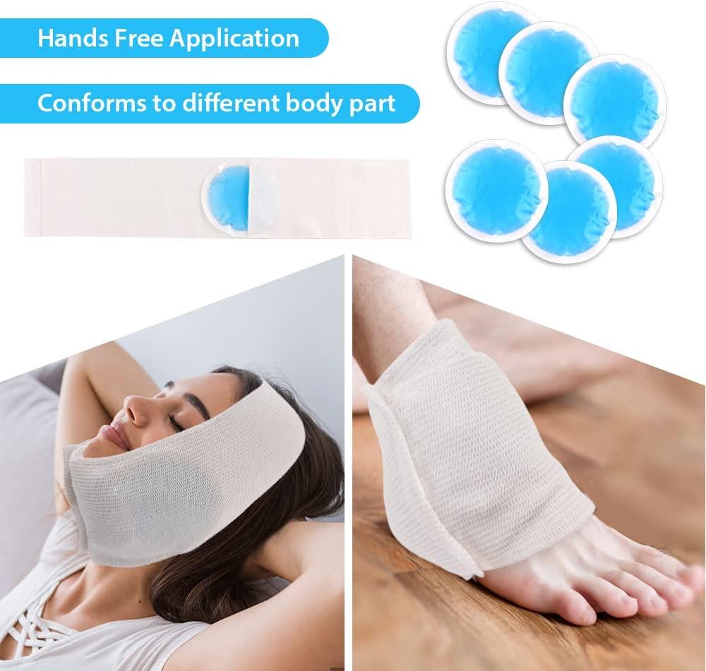 Round Ice Packs, 6 Pack