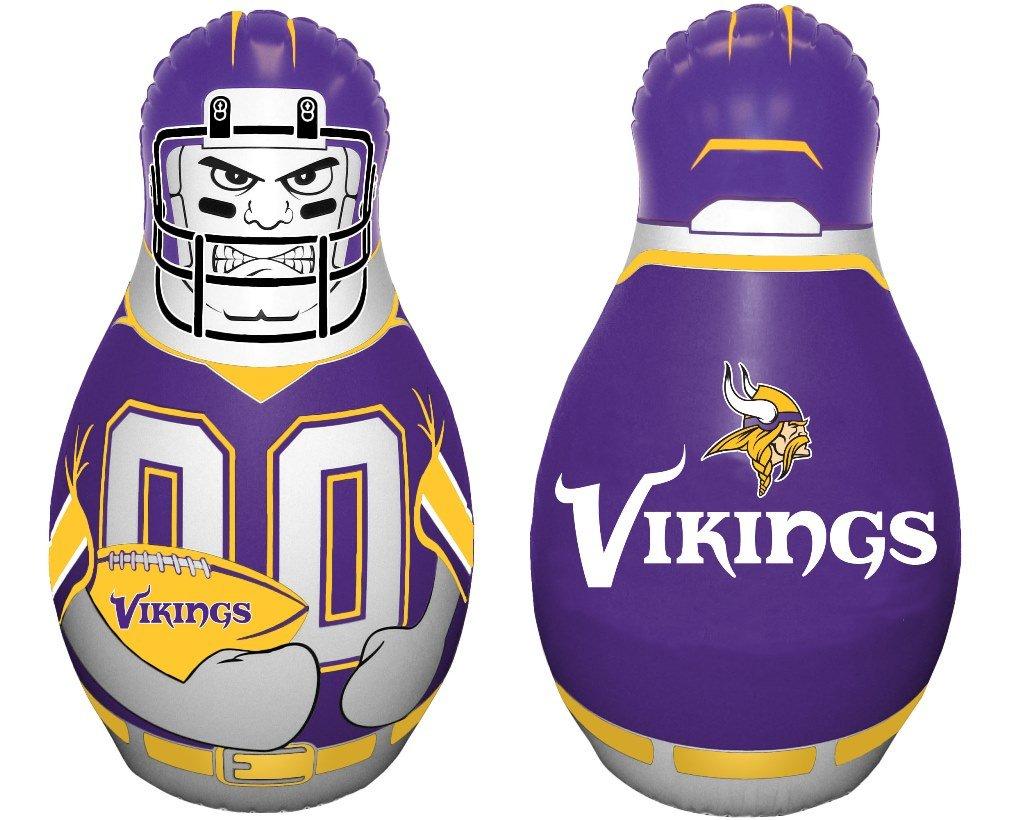 Fremont Die NFL Minnesota Vikings Bop Bag Inflatable Tackle Buddy Punching  Bag, Standard: 40' Tall, Team Colors