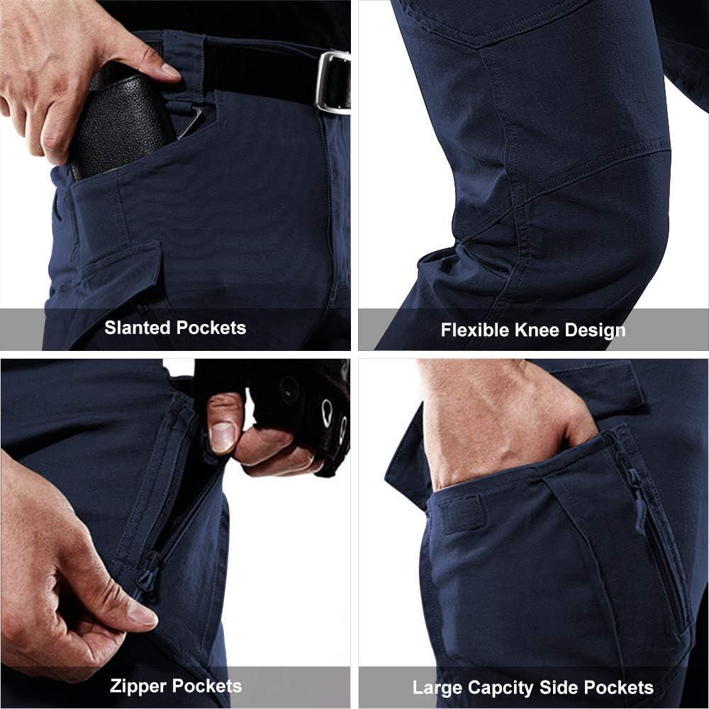 XFLWAM Mens Cargo Pants Lightweight Tactical Pants Hiking Jogger Sweatpants  Multi-Pocket Outdoor Trousers Navy Blue M - Walmart.com