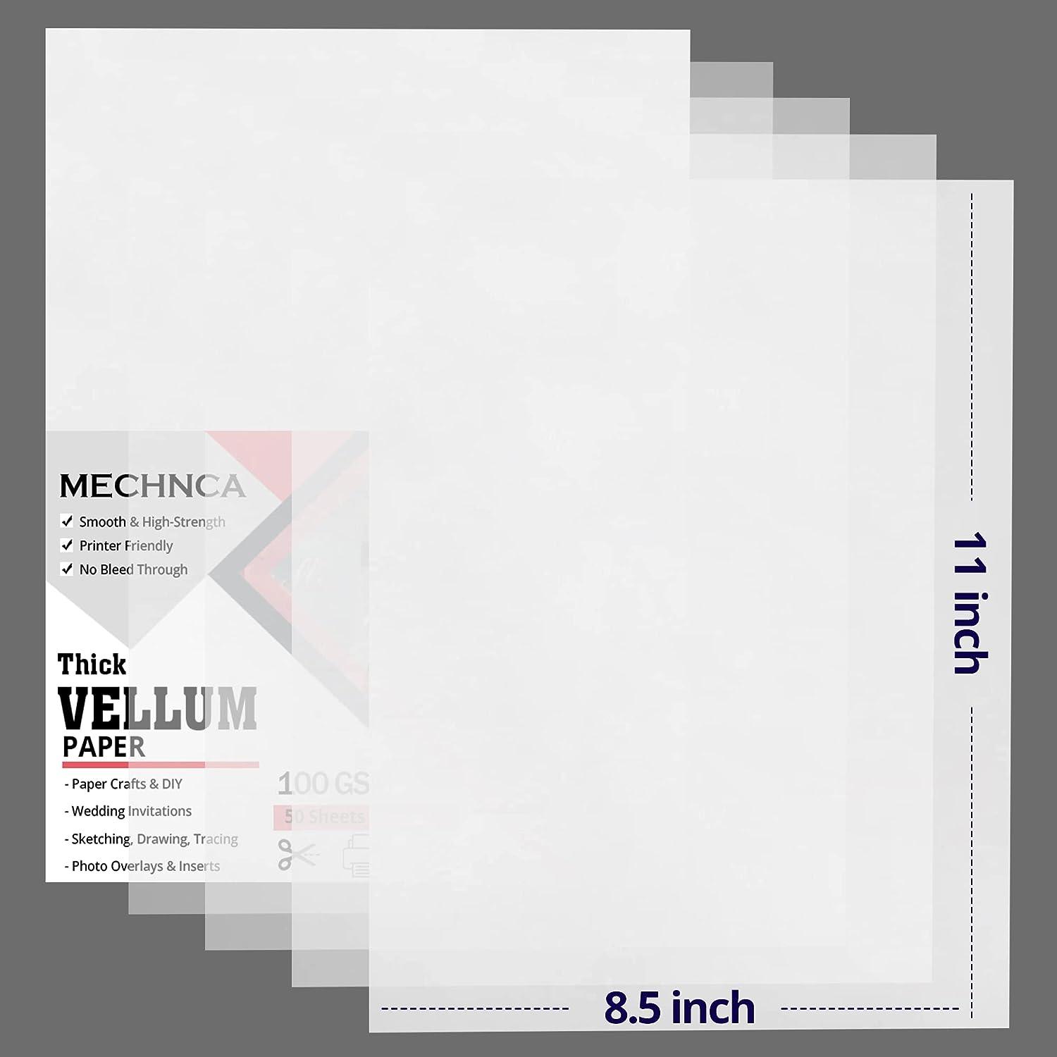 100 Sheets Tracing Paper 8.5 X 11 Inches Artists Tracing Paper