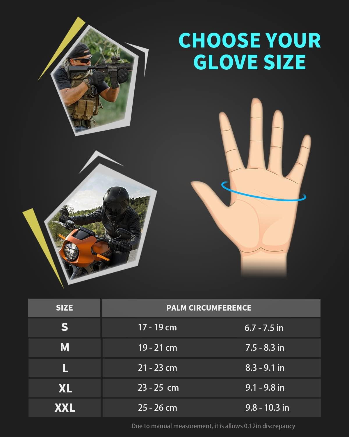 Tactical Gloves for Men, Liovoras Shooting Gloves Hard Shell
