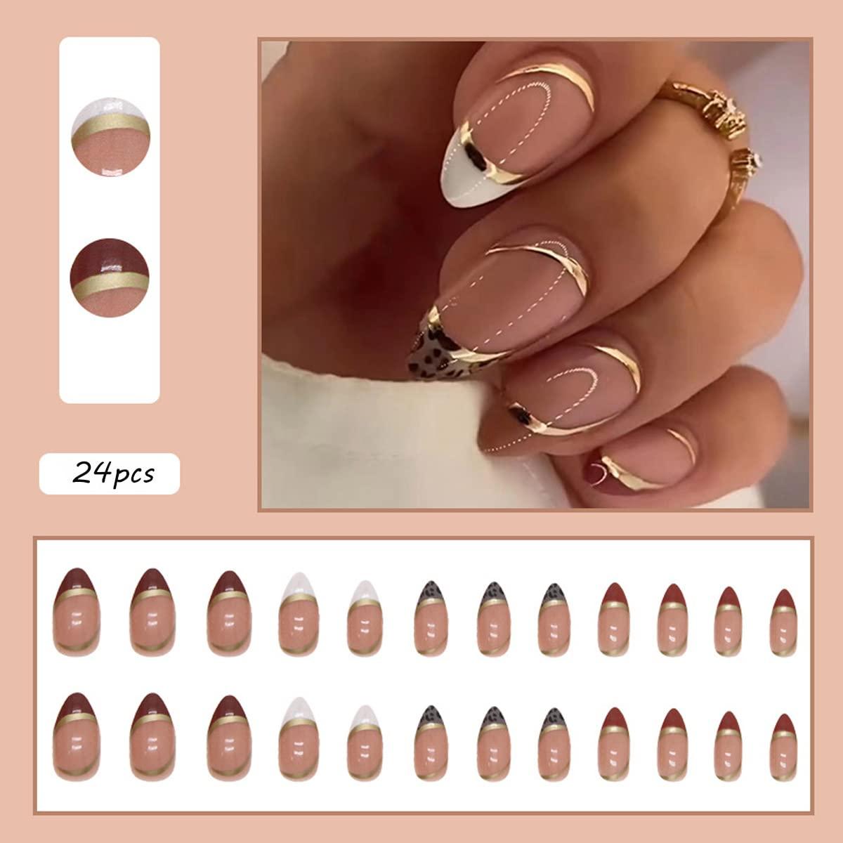 Almond-Shaped Glitter French Acrylic Nails  French acrylic nails, Almond  nails designs, Glitter tip nails