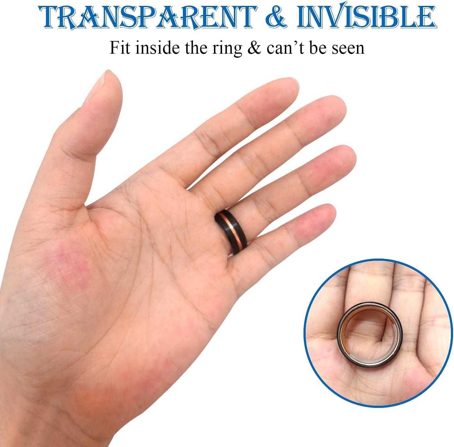 Ring Size Adjuster for Loose Rings Women 57pcs Invisible Transparent Ring  Sizer Reducer Spacer Men Ring Fitter