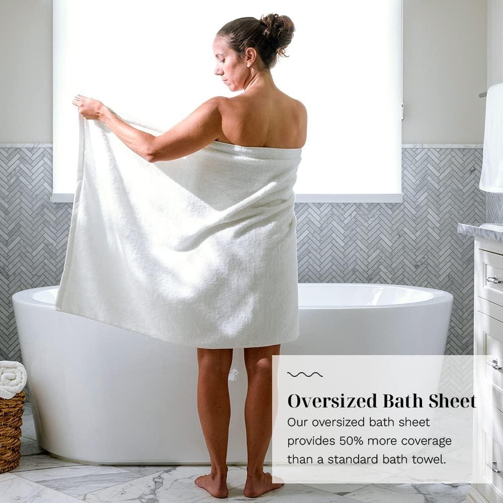 Plush Mist Grey Bath Sheet