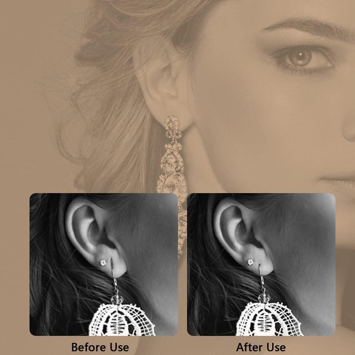ASTER 300 Pieces Earring Lobe Support Patches for Heavy Earrings,  Breathable Earrings Support Pads Large Earring Patches Heavy Ear  Stabilizers for Long Time Wearing Earrings (1.5×1.1 CM) : :  Fashion