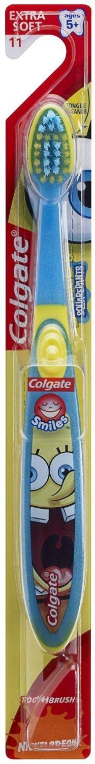 Colgate SpongeBob SquarePants Toothbrush Extra Soft 1 Each (Pack of 2)