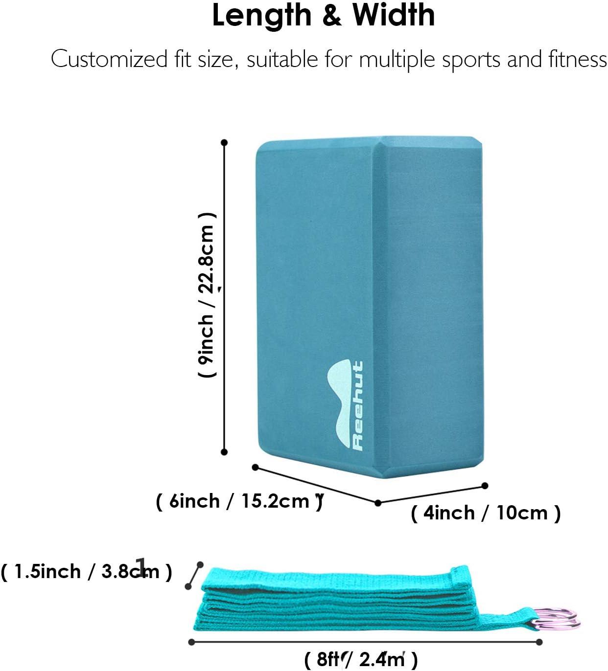 Reehut Yoga Block High Density Eva Foam Turquoise New In Package