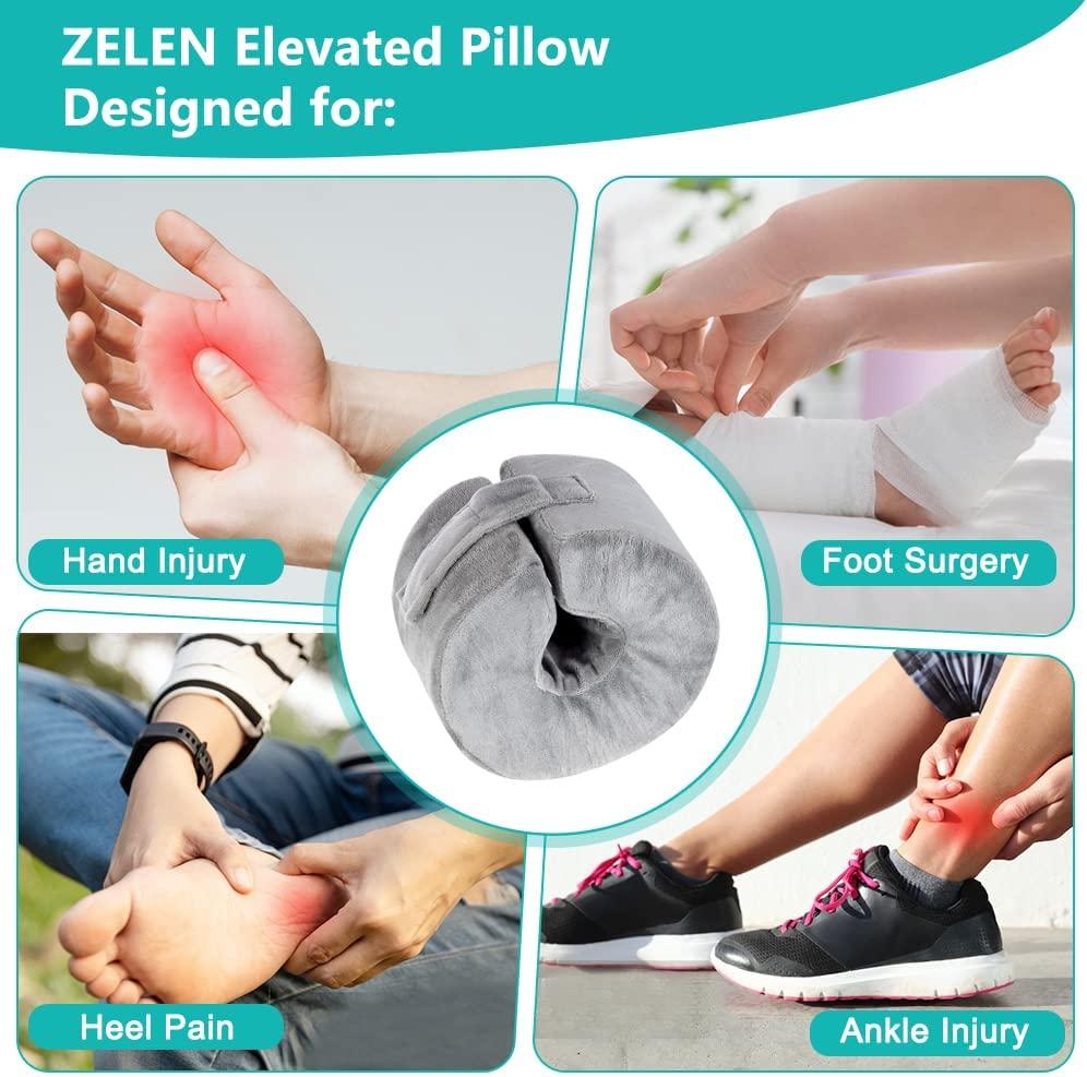 Foot Elevation Pillows Ankle Heel Elevator Wedge Foot Support Pillow Ankle  Cush 