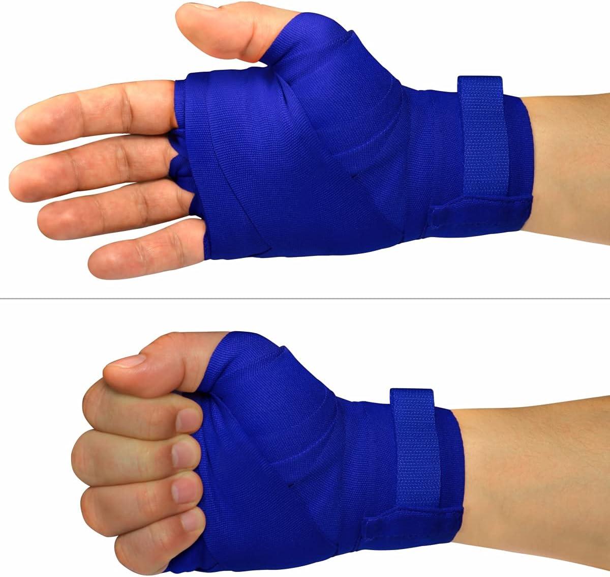Muvin Boxing Hand Wraps - 1 Pair - 180 Inches, Semi-Elastic - Men
