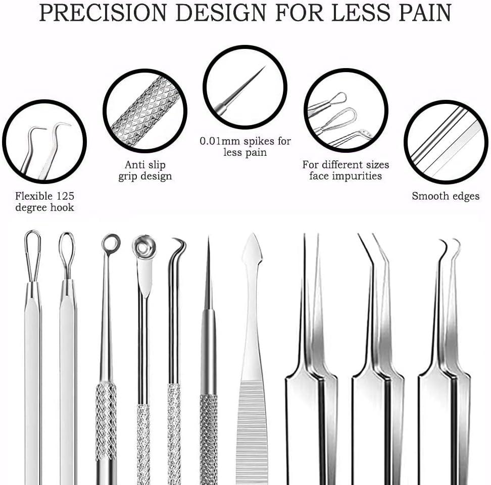 Blackhead Remover Tools VBoo Pimple Popper Tool Kit Extraction