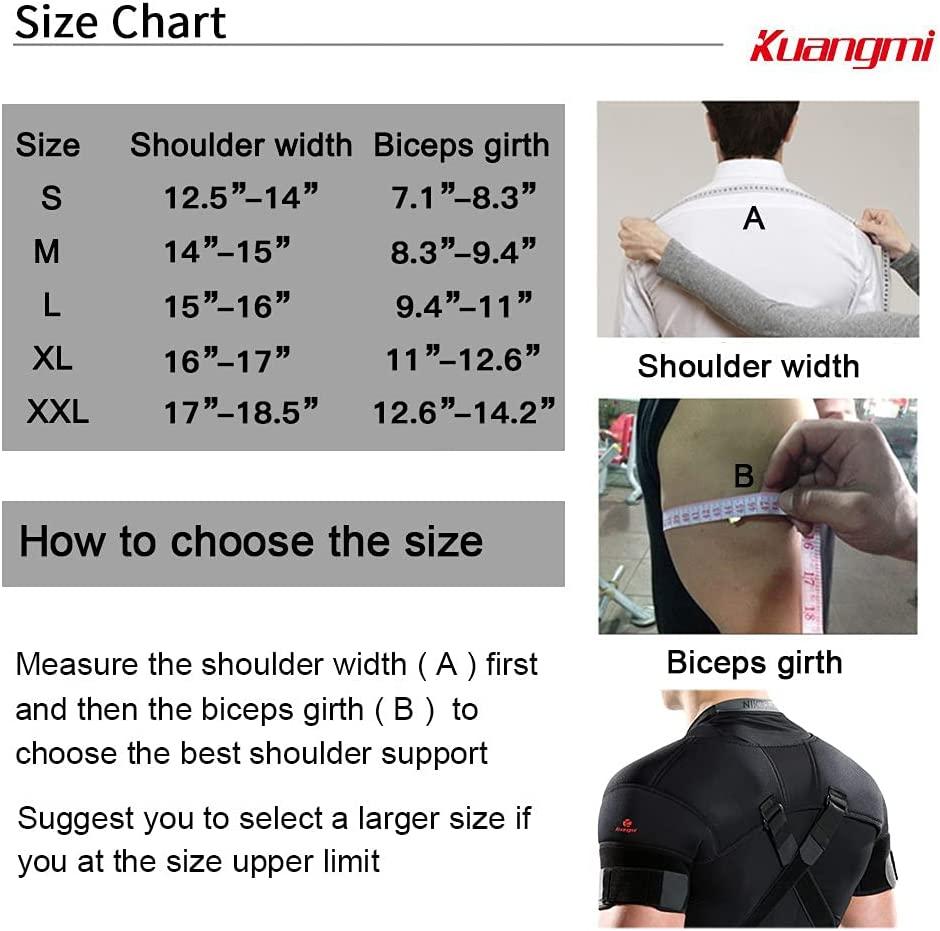 Kuangmi Double Shoulder Support Strap Adjustable Bandage Sports Double  Shoulder Brace Wrap Belt Band Pad Back Support Protector (Size : Medium) :  : Health & Personal Care