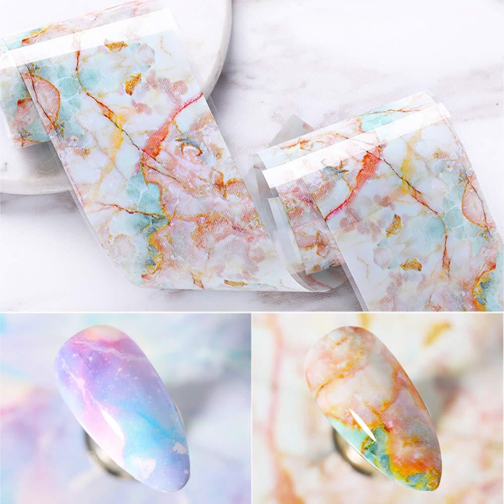 Marble Butterfly And Starry Sky Nail Foils Transfer Gold Foil Stickers  Paper For Nails Art, Adhesive Decals, Gel Sliders, And Rolls From Caohu,  $41.57