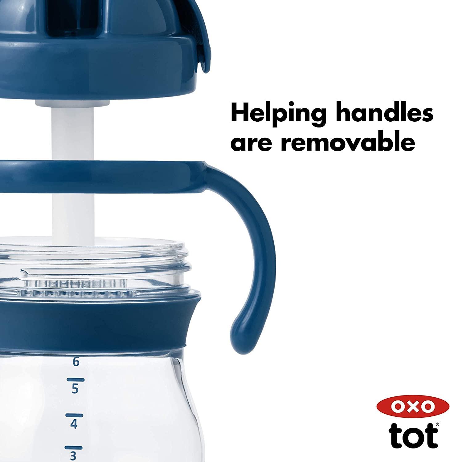 OXO Tot Transitions 9 oz. Navy Straw Cup