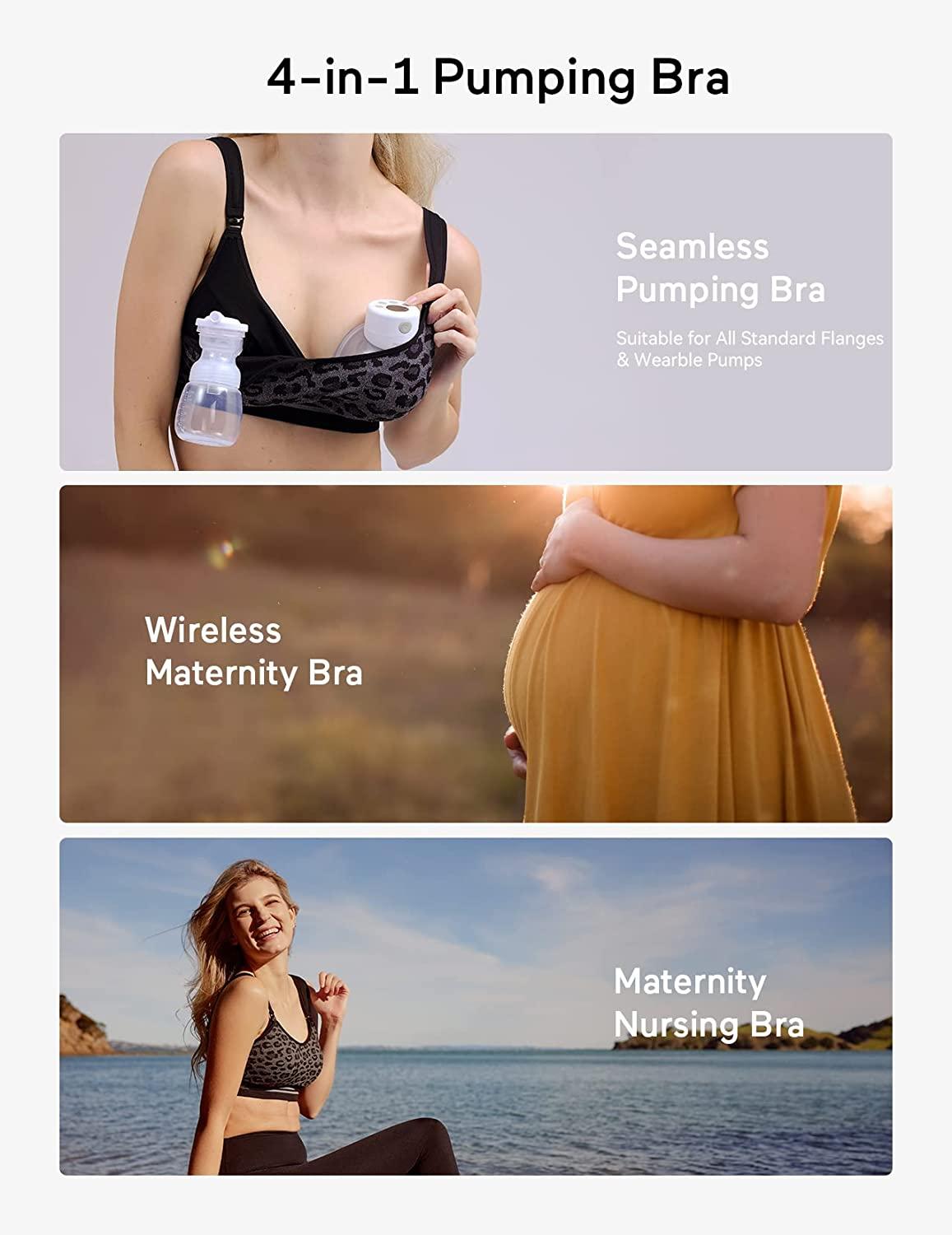 Momcozy Seamless Pumping Bra Hands Free, Comfort and India