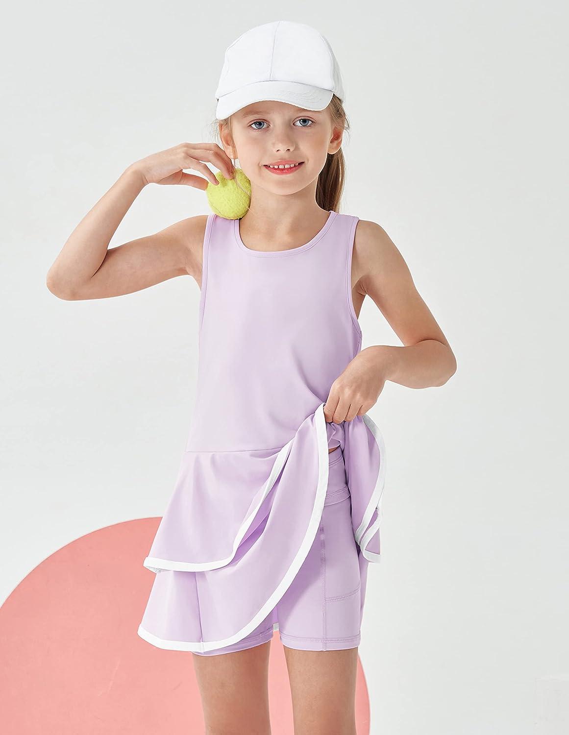 JACK SMITH Girls Tennis Dress with Short Sleeveless
