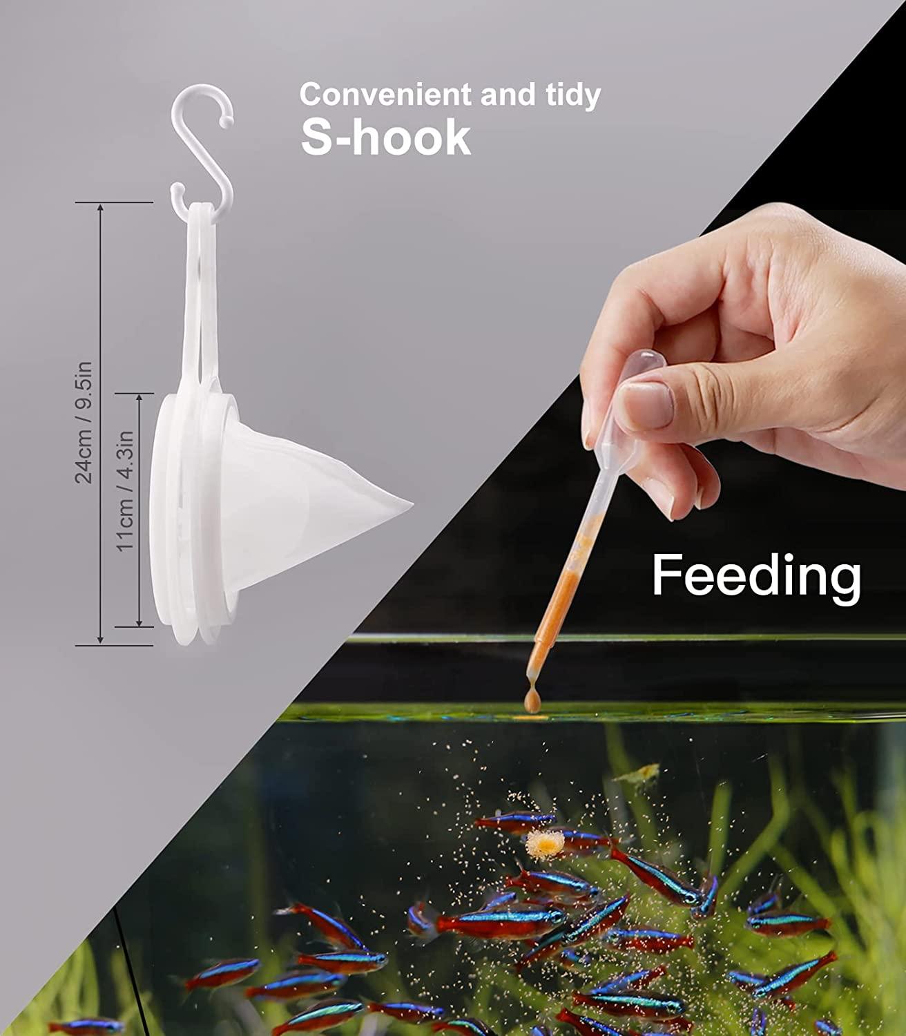 Cododia 1 Set Detachable 200 Mesh Collecting Brine Shrimp Artemia Newborn Harvest Net Plastic Sieve Net