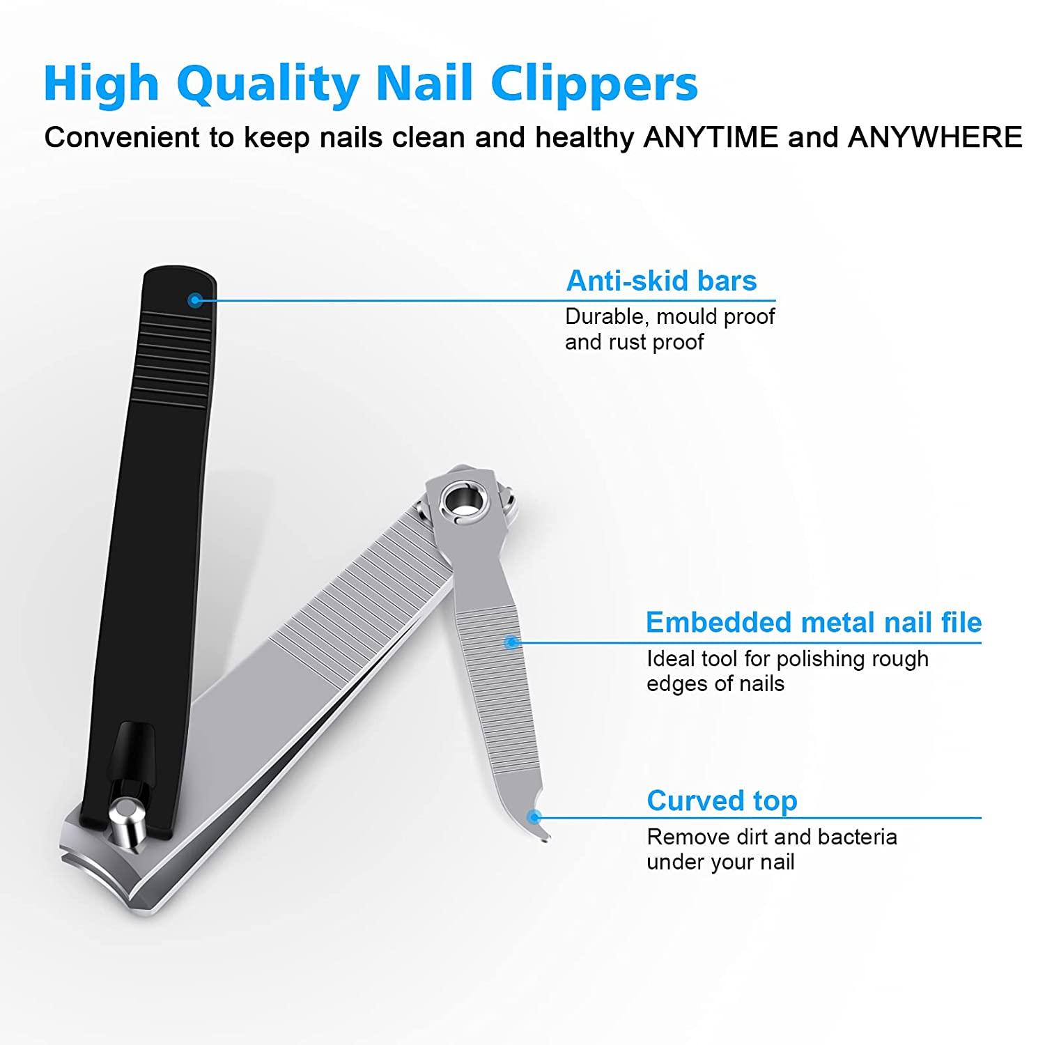 Nail Clippers, Cuticle Clipper, Medical Grade Stainless Steel, Sharp and  Durable Nail Cutter for Men and Women (M-1110plus)