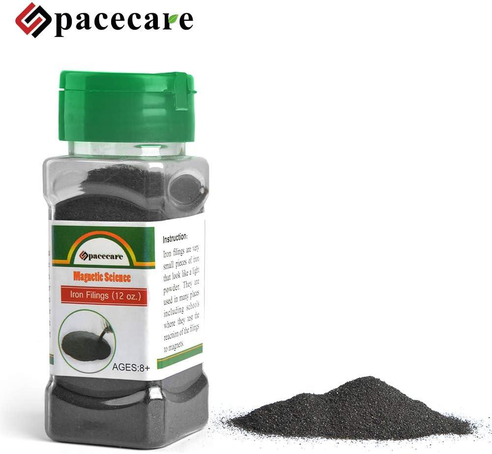  SPACECARE Magnetic Iron Powder Filings for Magnet Education and  School Projects, 2 Storages Jar (12 Ounces X 2) with Shaker Lids, 2 Pack :  Toys & Games