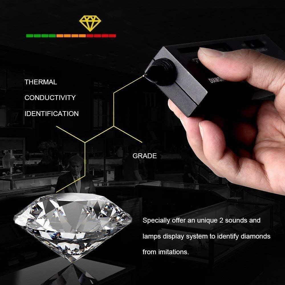 Portable Electronic Diamond Tester Pen For Diamond,ruby,crystal,agate,jade,gems  Gemstone Multi Gemstone Hardness Testing Tool Ls (hs)